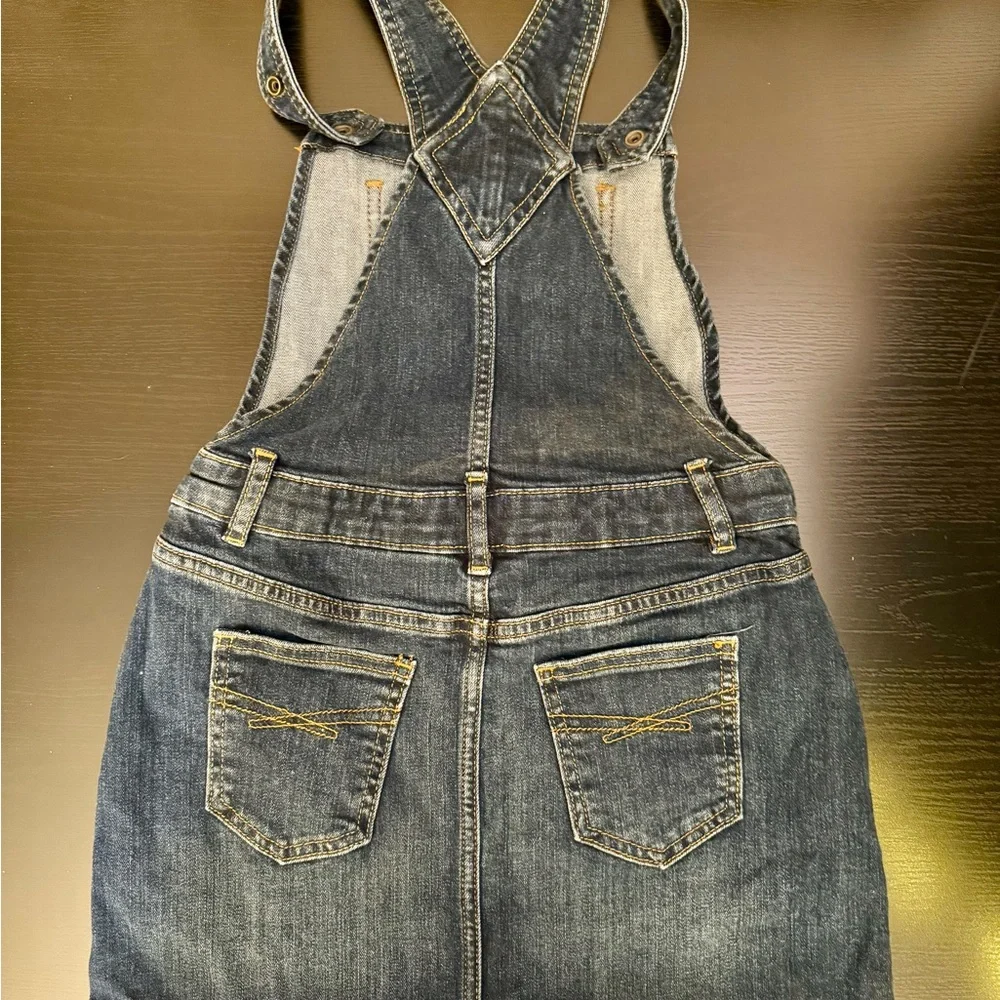 GAP Kids Denim Overalls Girls Size Large Bib Jean Jumper
